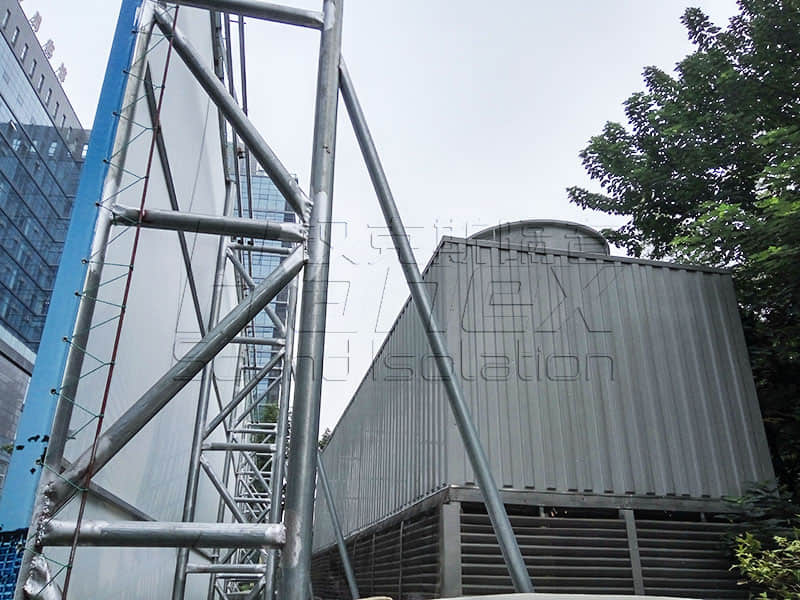 商業屋面裙樓中央空調冷卻塔降噪方案！降噪？減振誰為主？